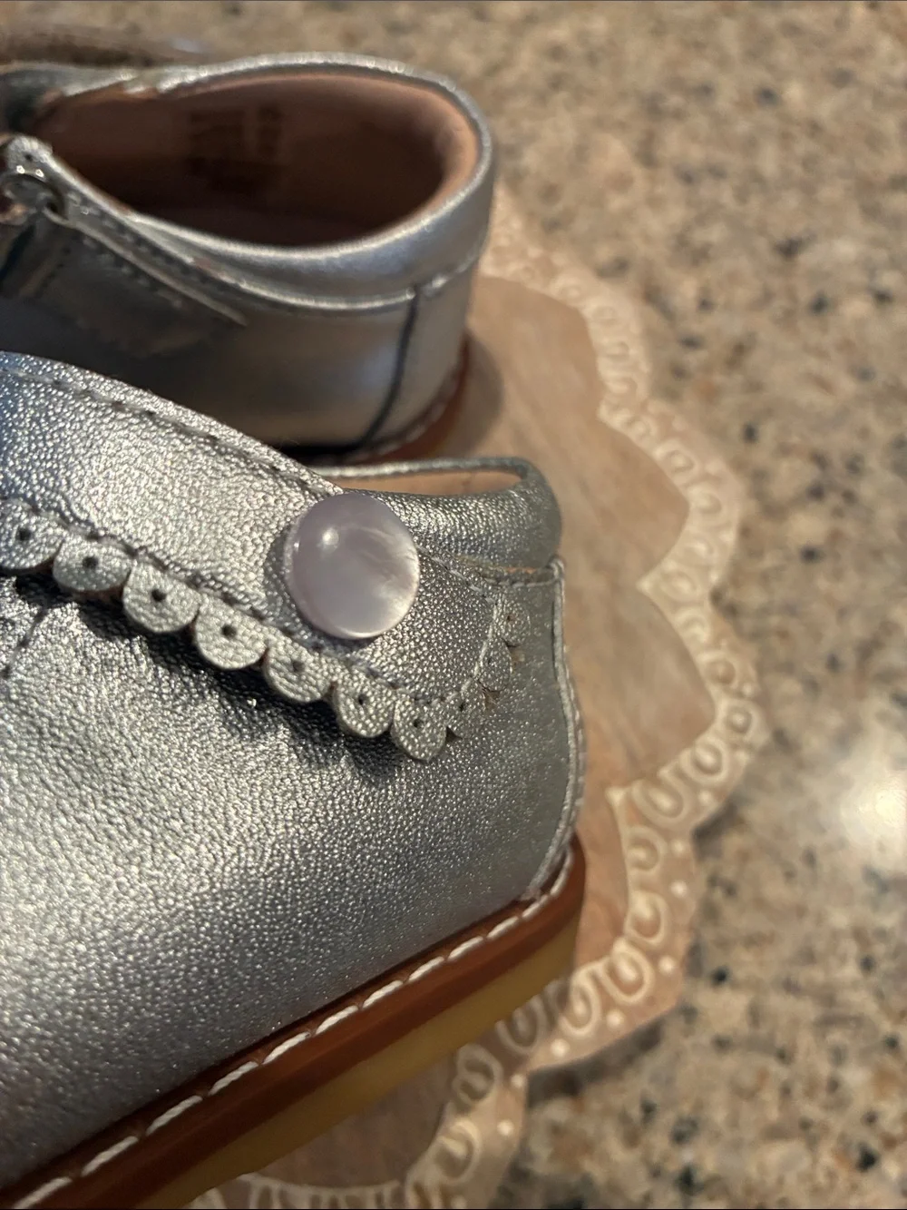 5C Silver Elephantito Mary Jane Silver Mary Janes